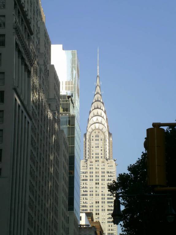 O elegante Chrysler Building, em Nova Iorque, nos Estados Unidos